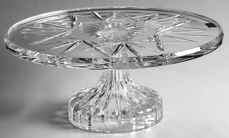 Brookside 11" Diameter Pedestal Cake Stand by Waterford Crystal-1
