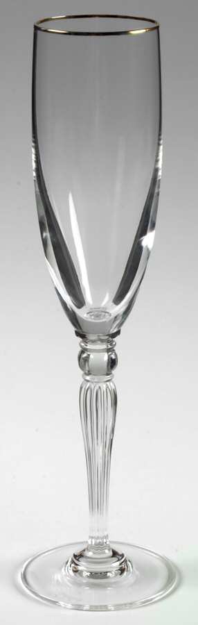 Carleton Gold Fluted Champagne by Waterford Crystal-1