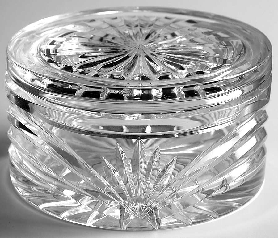 Calais Round Box & Lid by Waterford Crystal-1