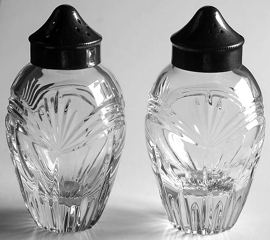 Calais Shaker Set w/Metal Lids by Waterford Crystal-1