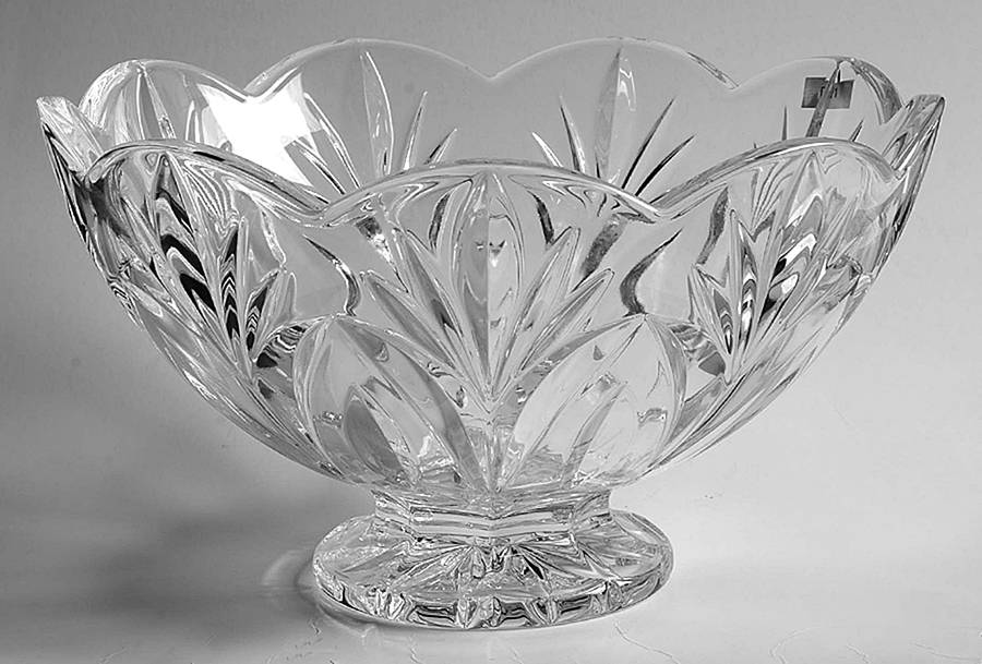 Canterbury 10" Footed Bowl by Waterford Crystal-1