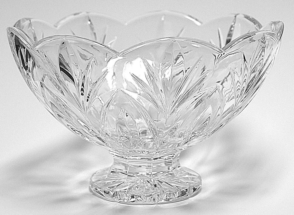 Canterbury 8" Footed Round Bowl by Waterford Crystal-1