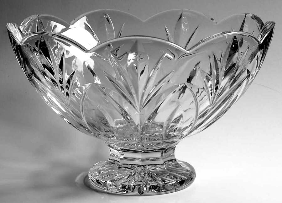 Canterbury 9" Footed Bowl by Waterford Crystal-1