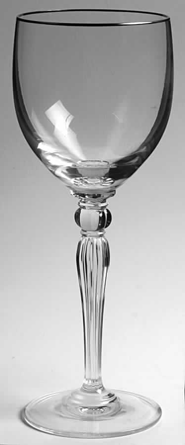 Carleton Platinum Water Goblet by Waterford Crystal-1
