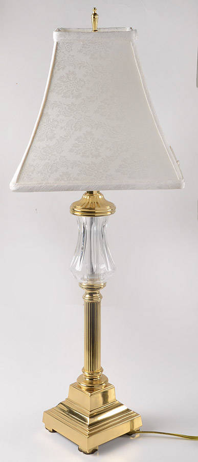 Carina 29" Electric Lamp & Shade by Waterford Crystal-1