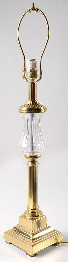 Carina 29" Electric Lamp Base by Waterford Crystal-1