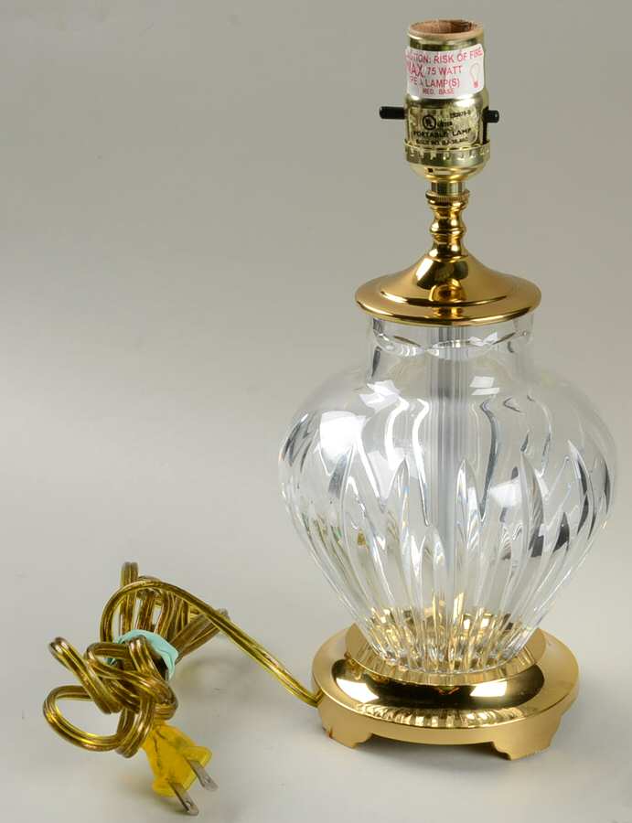 Carina 11" Electric Lamp Base by Waterford Crystal-1