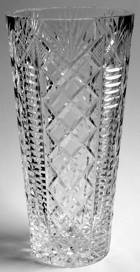Clare (Cut) 10" Flower Vase by Waterford Crystal-1