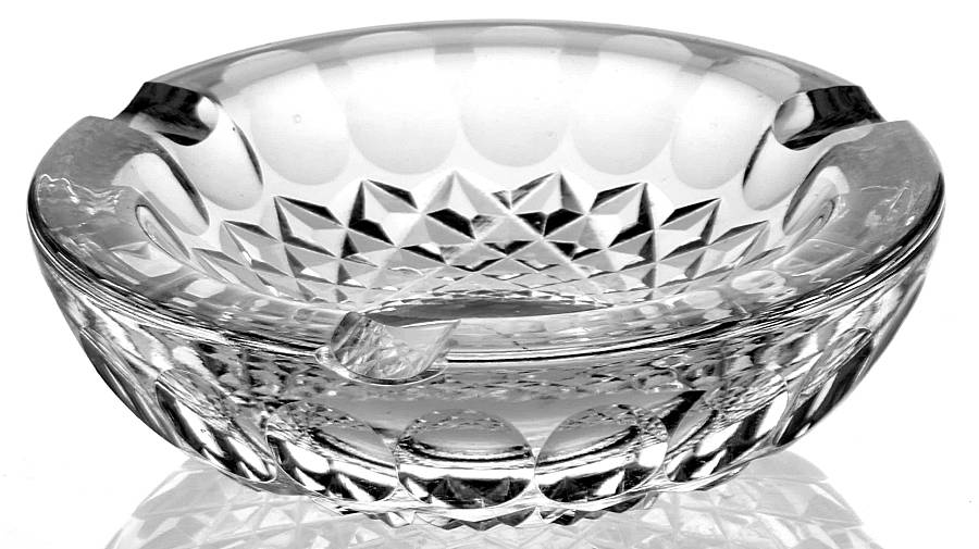 Colleen Short Stem (Cut) 5" Ashtray by Waterford Crystal-1