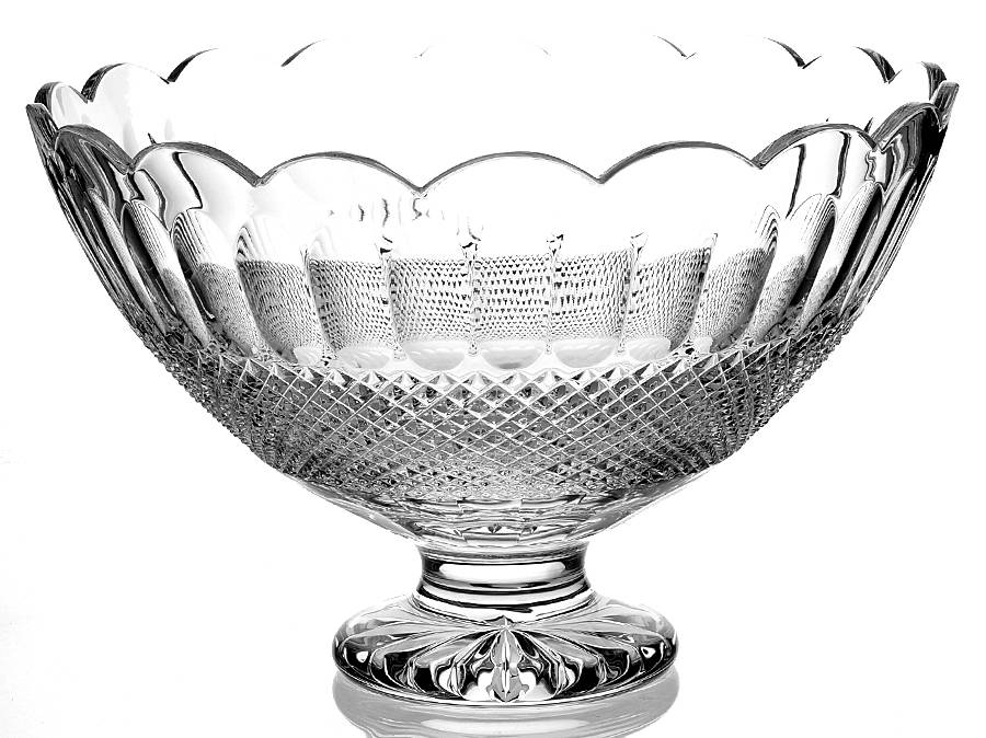 Colleen Short Stem (Cut) 13" 60th Anniversary Footed Bowl by Waterford Crystal-1