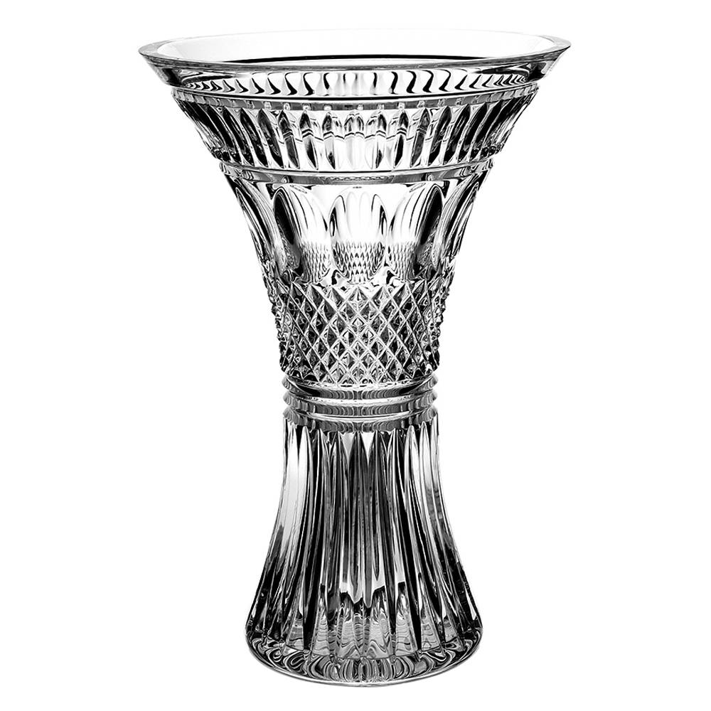 Colleen Short Stem (Cut) 12" Flared Vase by Waterford Crystal-1