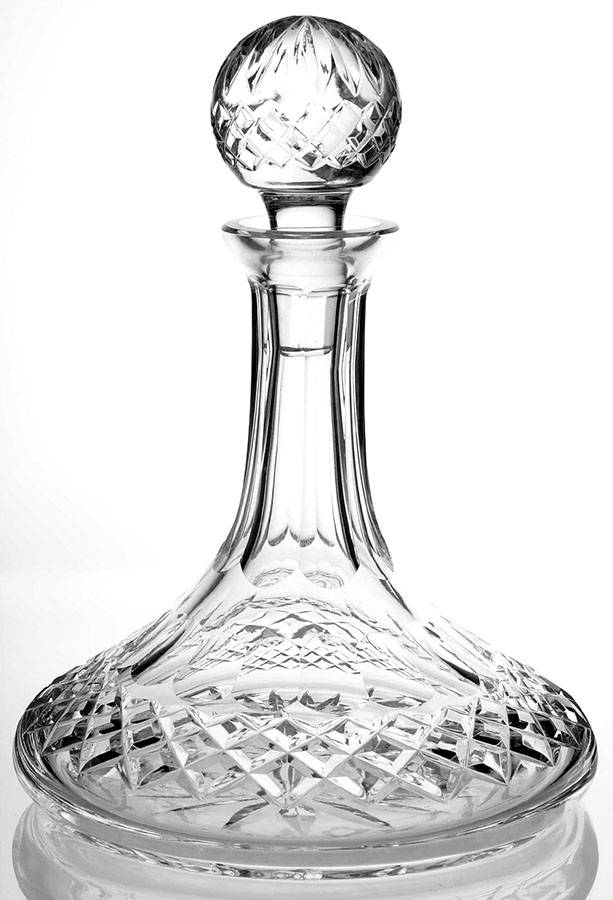 Colleen Short Stem (Cut) Ships Decanter & Stopper by Waterford Crystal-1