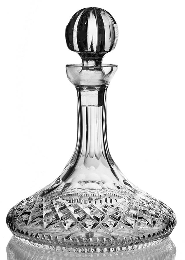 Colleen Short Stem (Cut) Ships Decanter & Stopper by Waterford Crystal-1