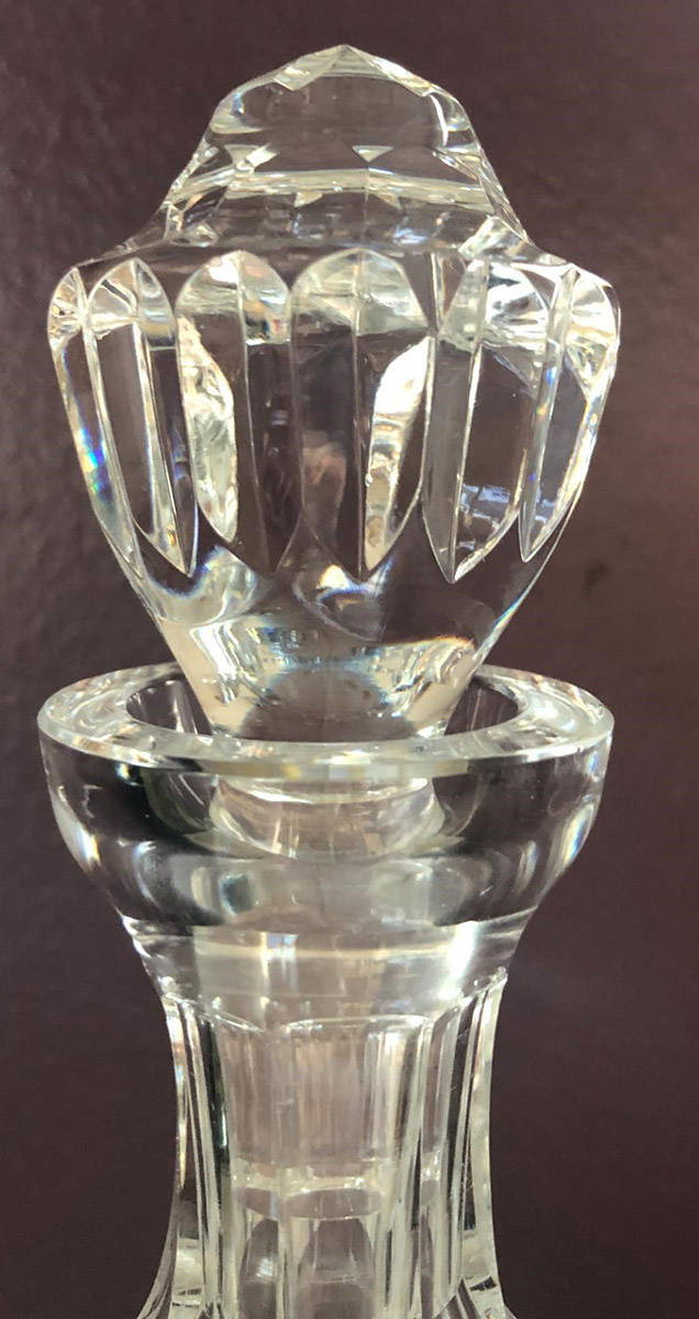 Colleen Short Stem (Cut) Stopper for Brandy Decanter by Waterford Crystal-1