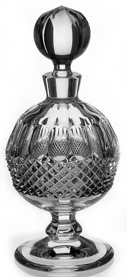 Colleen Short Stem (Cut) Round Footed Perfume Bottle & Stopper by Waterford Crystal-1