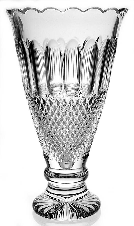Colleen Short Stem (Cut) 13" 60th Anniversary Footed Vase by Waterford Crystal-1