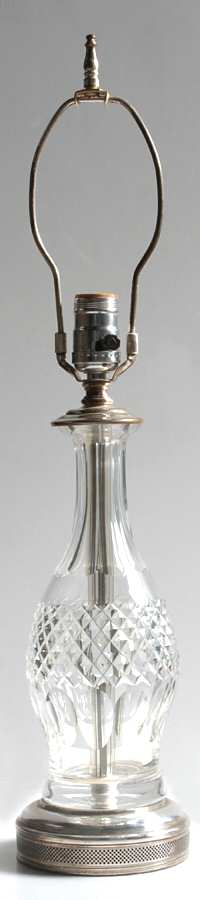 Colleen Short Stem (Cut) Base for Electric Lamp by Waterford Crystal-1