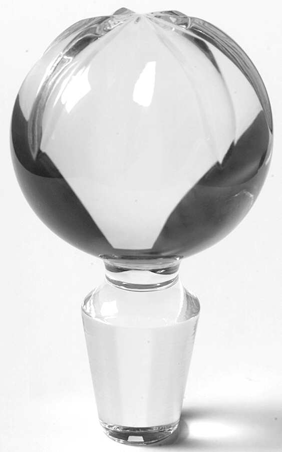 Colleen Short Stem (Cut) Stopper for Round Footed Perfume Bottle by Waterford Crystal-1