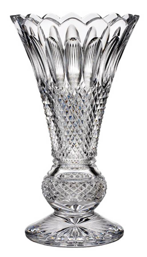 Colleen Short Stem (Cut) 14" 60th Anniversary Vase by Waterford Crystal-1