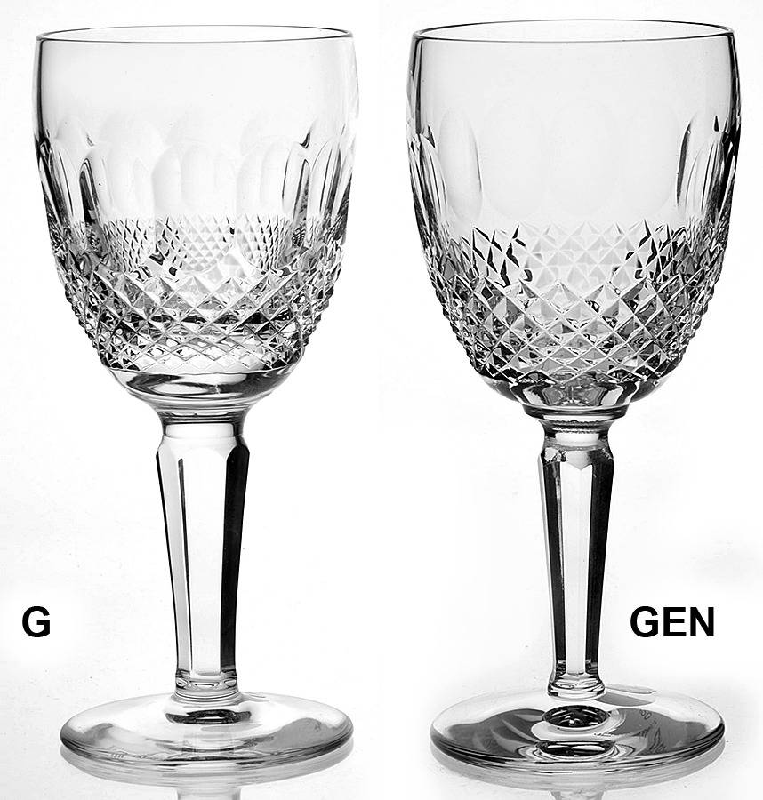 Colleen Tall Stem (Cut) Engravable Water Goblet by Waterford Crystal-1