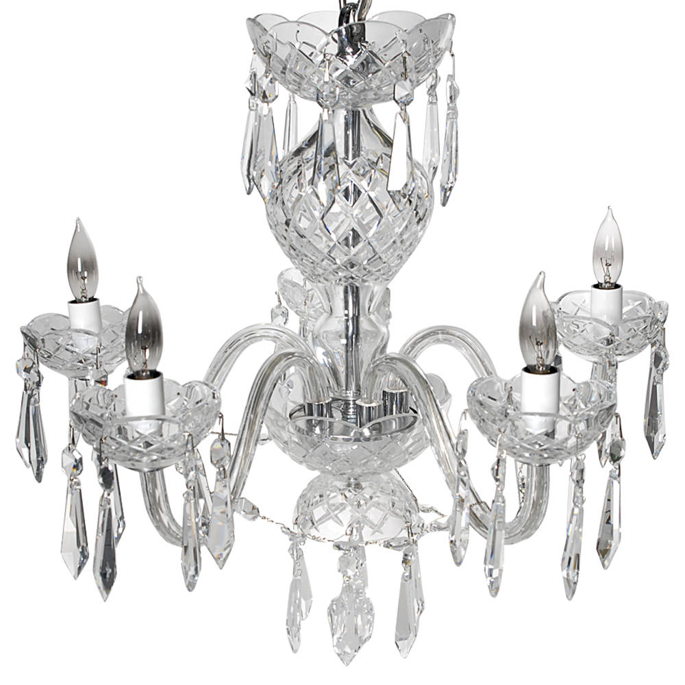 Comeragh (Cut) 5 Arm Chandelier by Waterford Crystal-1