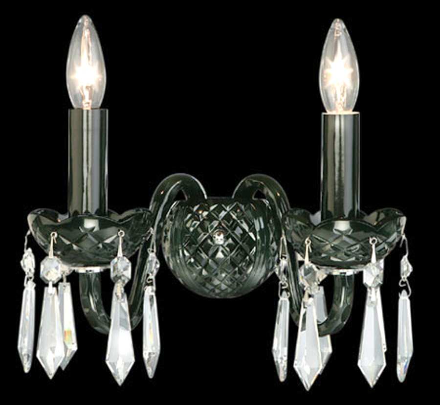 Comeragh (Cut) 2 Arm Electric Wall Sconce by Waterford Crystal-1