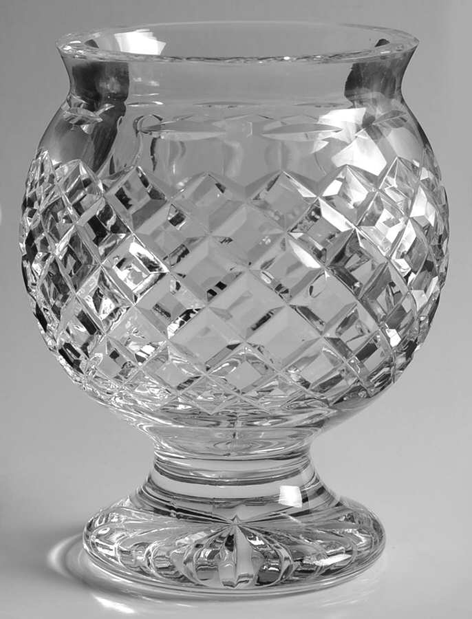 Comeragh (Cut) 6" Footed Vase by Waterford Crystal-1