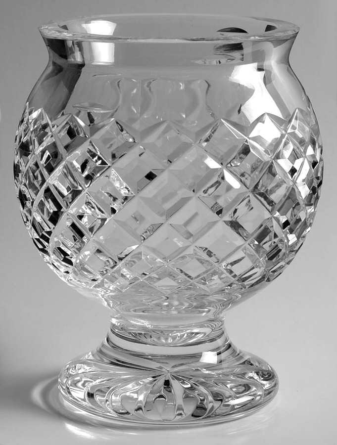Comeragh (Cut) 6" Footed Vase by Waterford Crystal-1