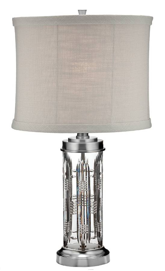 Dungarvan 28" Electric Lamp & Shade by Waterford Crystal-1