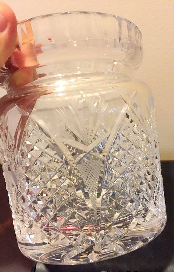 Dunmore Biscuit Barrel No Lid by Waterford Crystal-1
