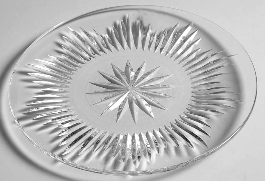 Eileen (Cut) Luncheon Plate by Waterford Crystal-1