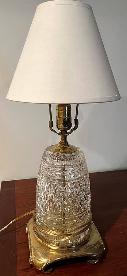 Glandore 20" Electric Lamp & Shade by Waterford Crystal-1