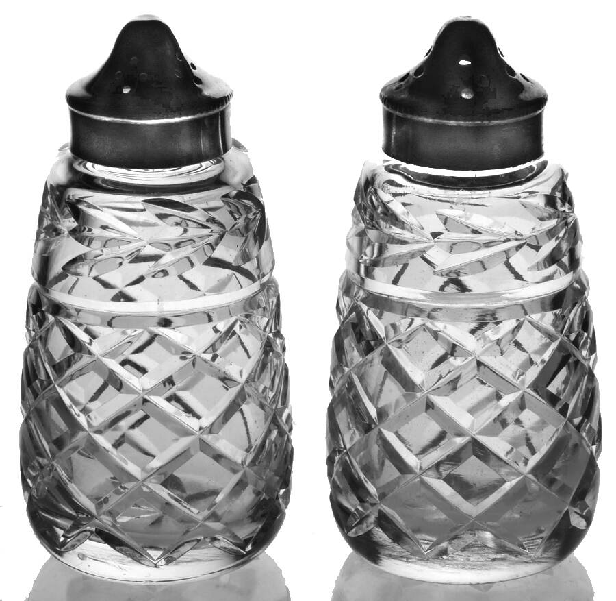 Glandore Shaker Set with Metal Lids by Waterford Crystal-1