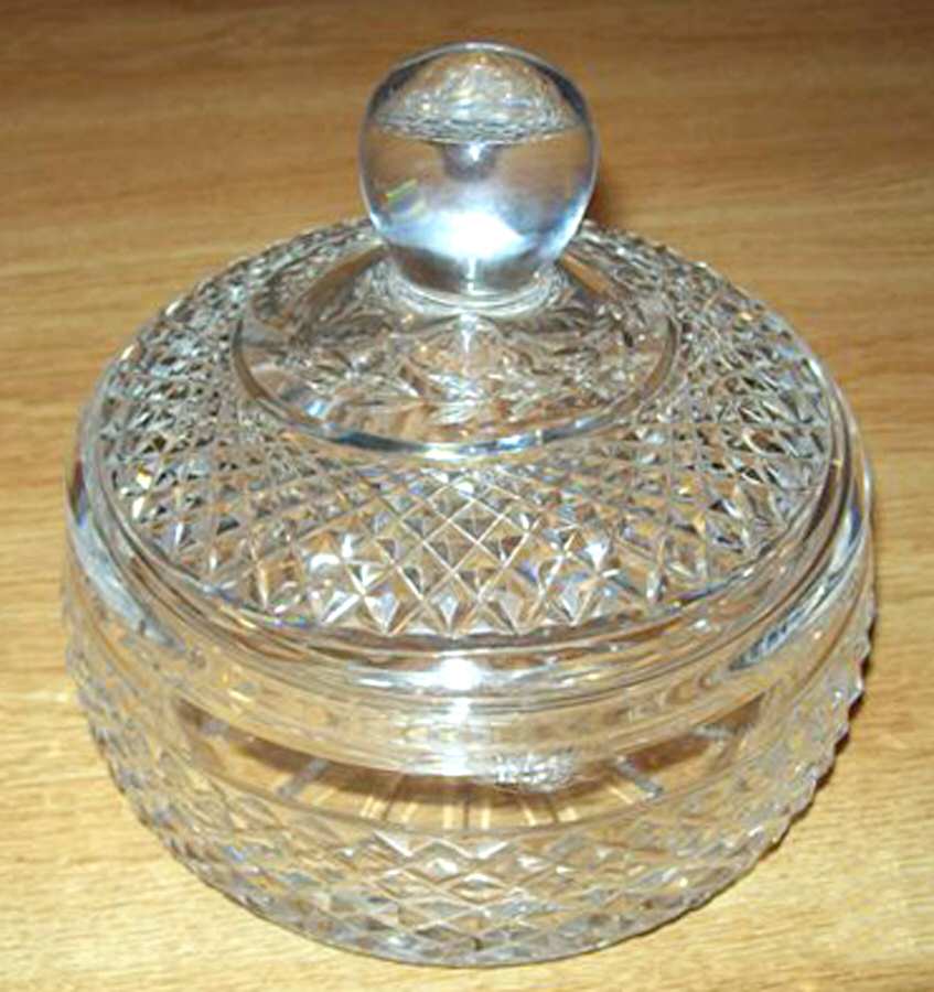 Glandore Powder Jar & Lid by Waterford Crystal-1