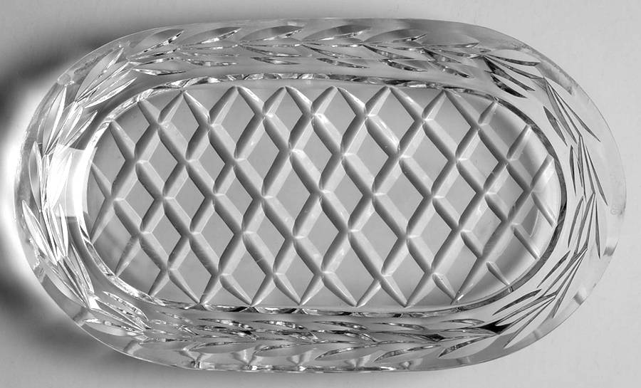 Glandore 6" Oval Tray by Waterford Crystal-1