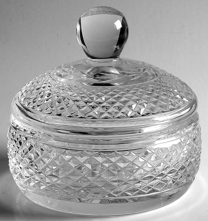 Glandore Candy/Powder Box & Lid by Waterford Crystal-1