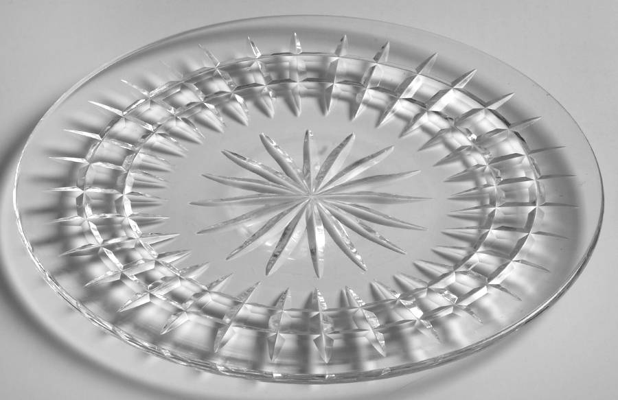 Glenmore (Cut) Luncheon Plate by Waterford Crystal-1