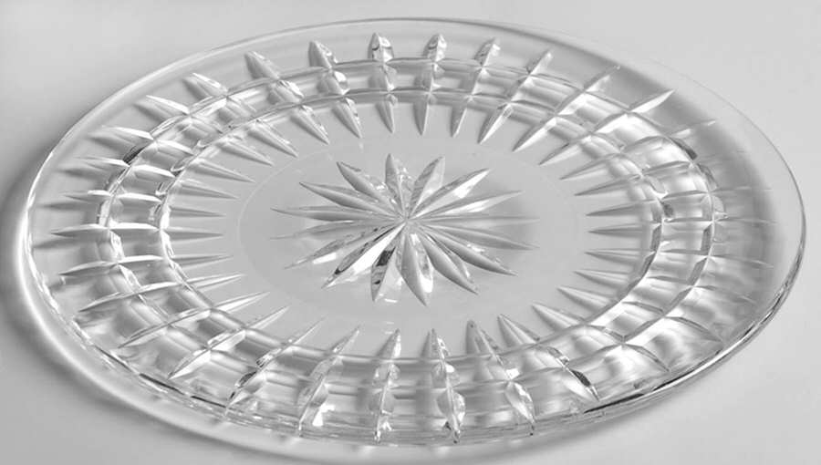 Glenmore (Cut) Luncheon Plate by Waterford Crystal-1