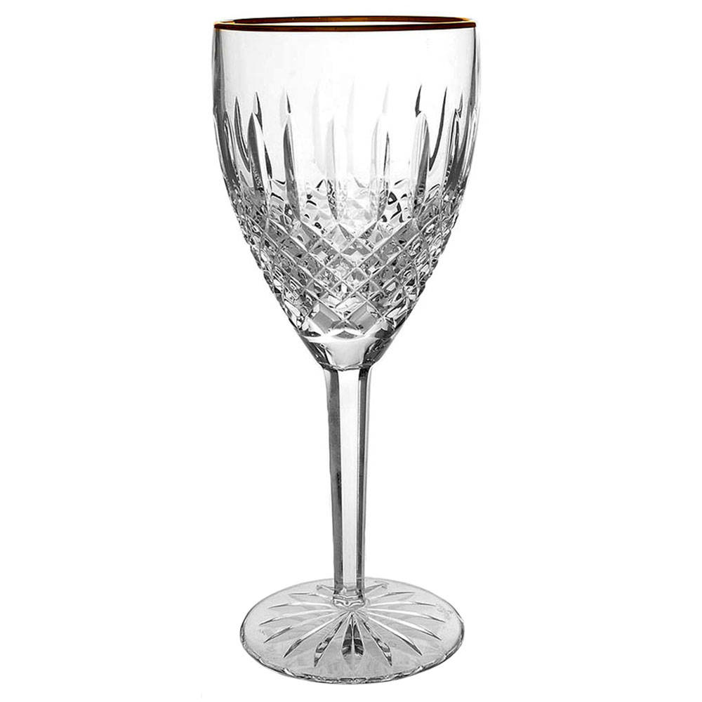 Golden Castlemaine Water Goblet by Waterford Crystal-1