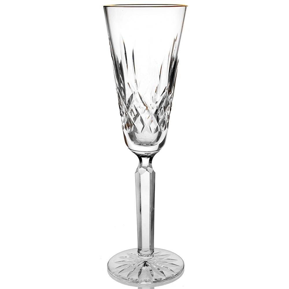 Golden Lismore Tall Tall Fluted Champagne by Waterford Crystal-1
