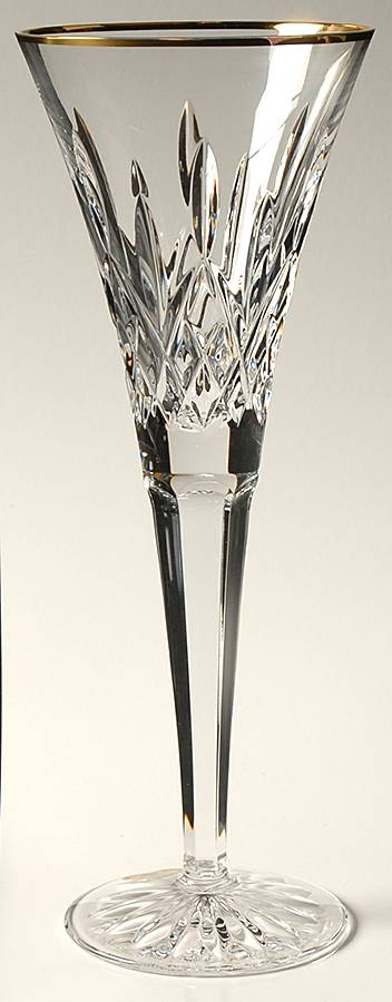 Golden Lismore Tall Toasting Fluted Champagne by Waterford Crystal-1