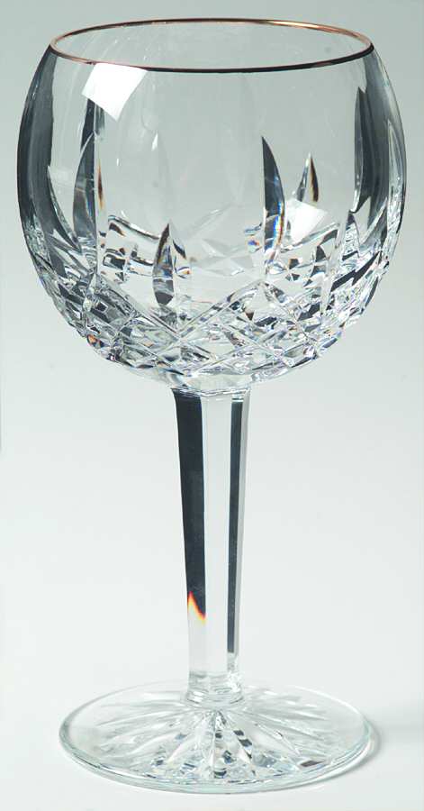 Golden Lismore Tall Balloon Wine by Waterford Crystal-1