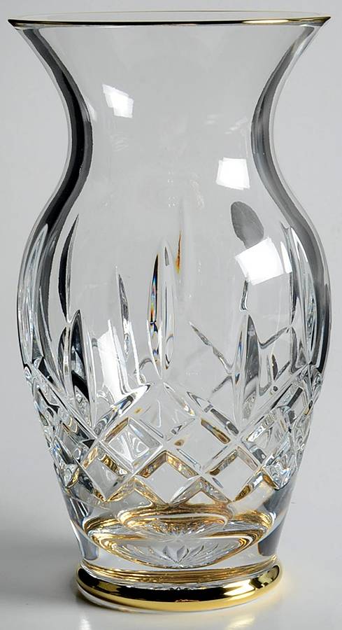 Golden Lismore Tall 8" Flower Vase by Waterford Crystal-1