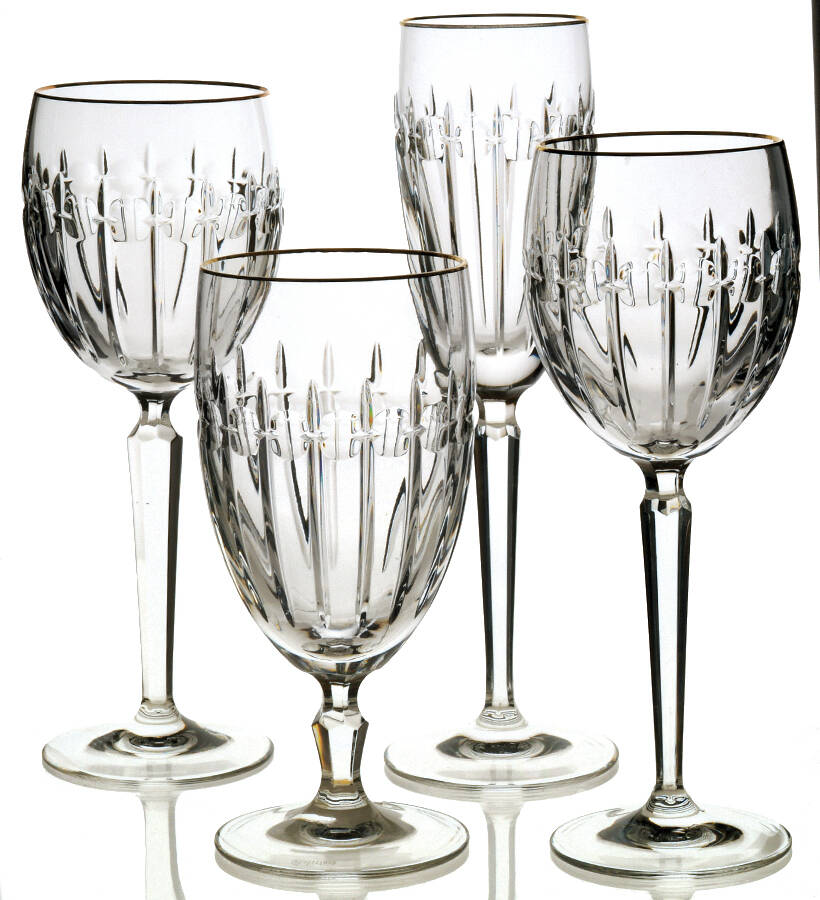 Grenville Gold 32 Piece Estate Set by Waterford Crystal-1