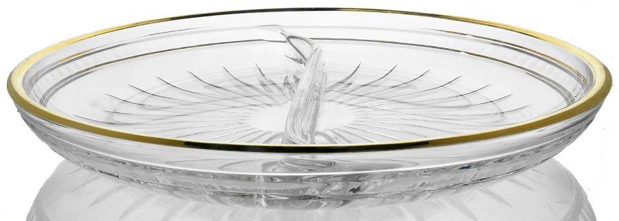 Hanover Gold Divided Bowl by Waterford Crystal-1