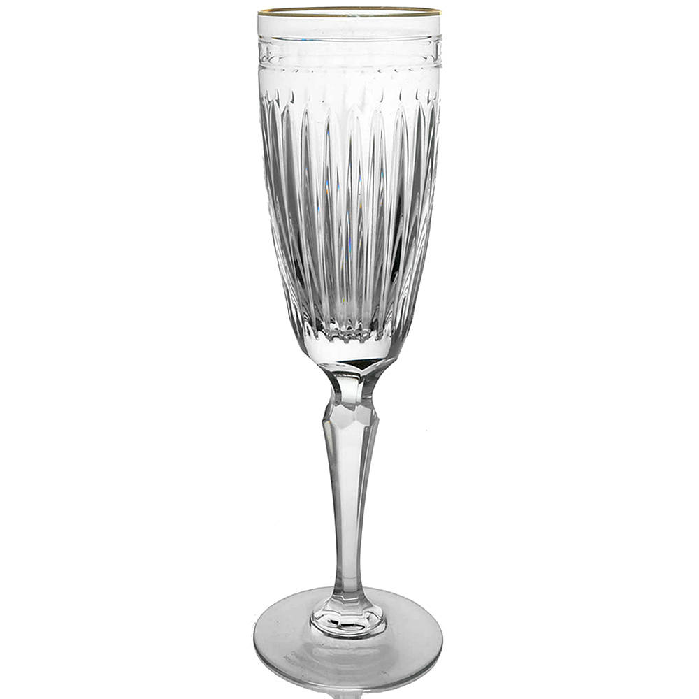 Hanover Gold Fluted Champagne by Waterford Crystal-1
