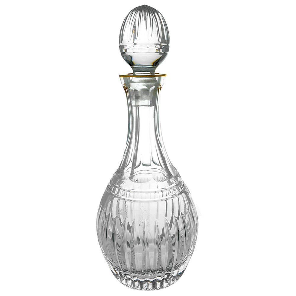 Hanover Gold Decanter & Stopper by Waterford Crystal-1