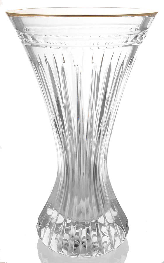 Hanover Gold 11" Flower Vase by Waterford Crystal-1