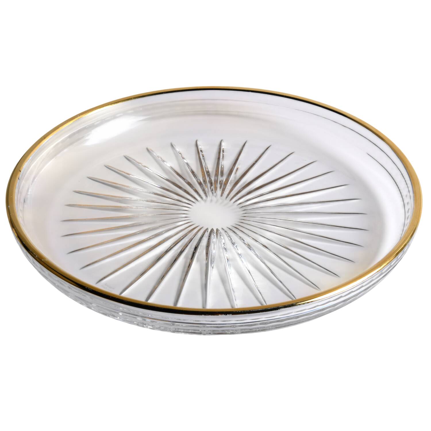 Hanover Gold 11" Round Tray by Waterford Crystal-1