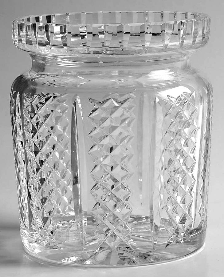 Hibernia Biscuit Barrel No Lid by Waterford Crystal-1